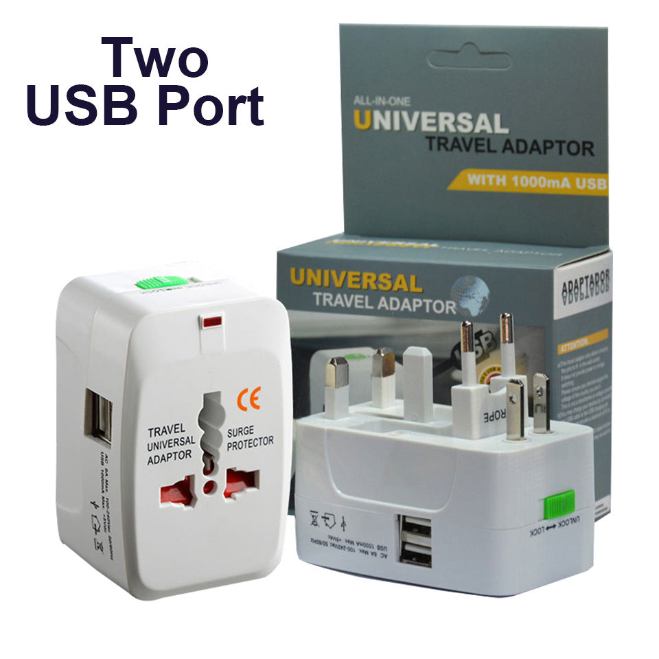 All -In -One Universal Travel Adaptor With 1000mA USB, More than 150 Countries