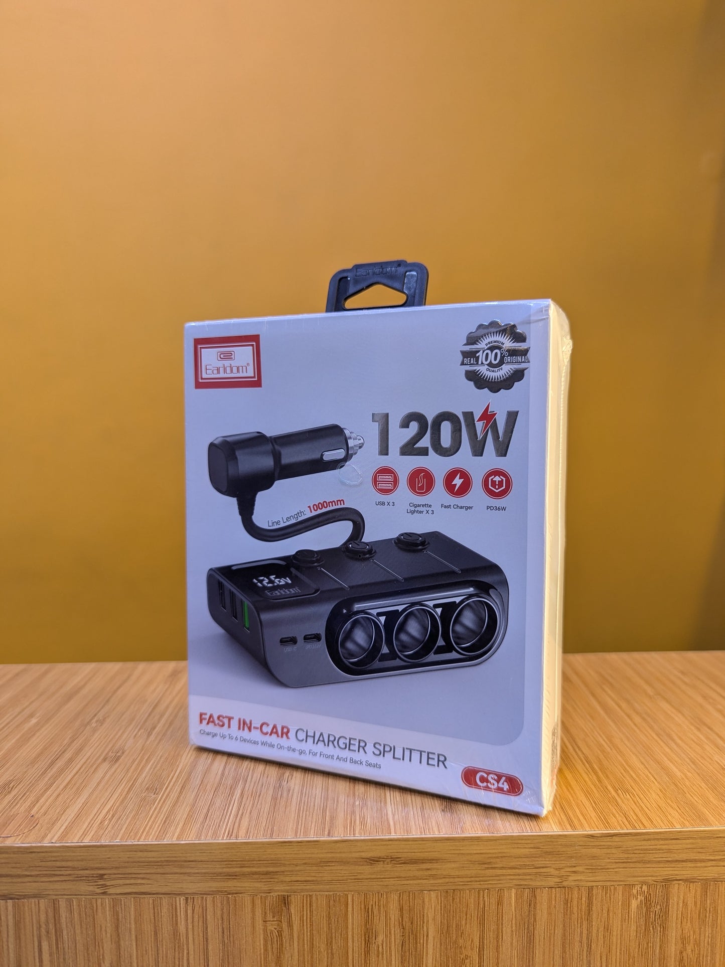 Fast In - Car Charger Splitter (120W)