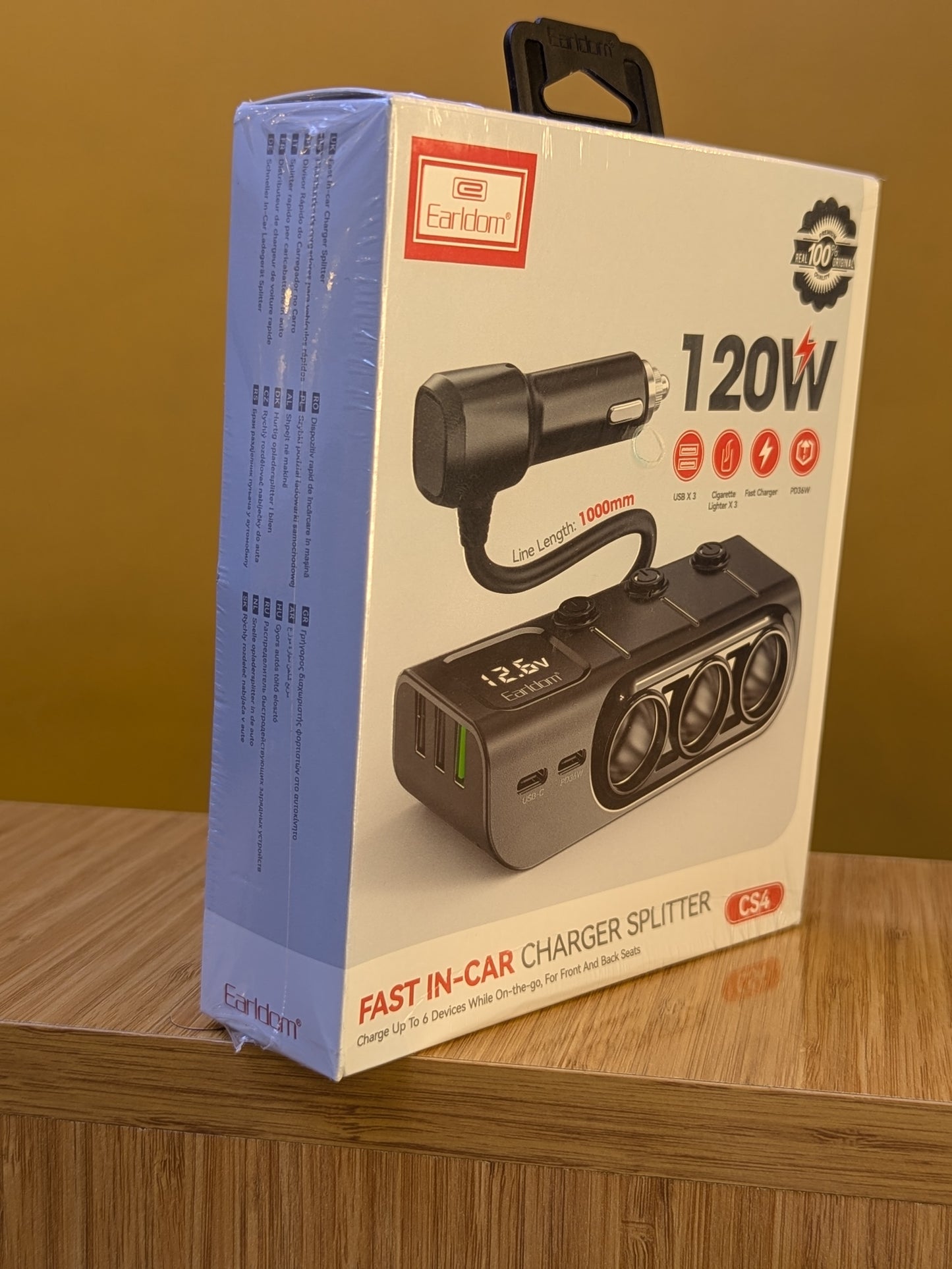 Fast In - Car Charger Splitter (120W)