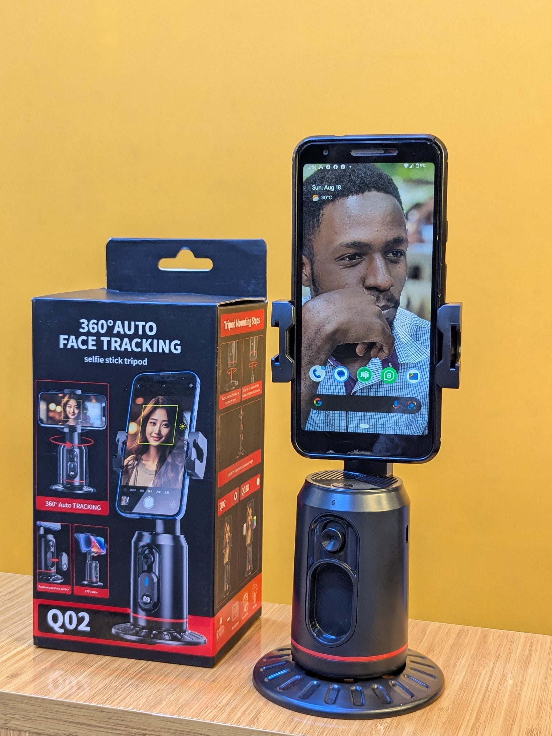 360° Auto Face Tracking Selfie Stick Tripod Q02 – smart product tz