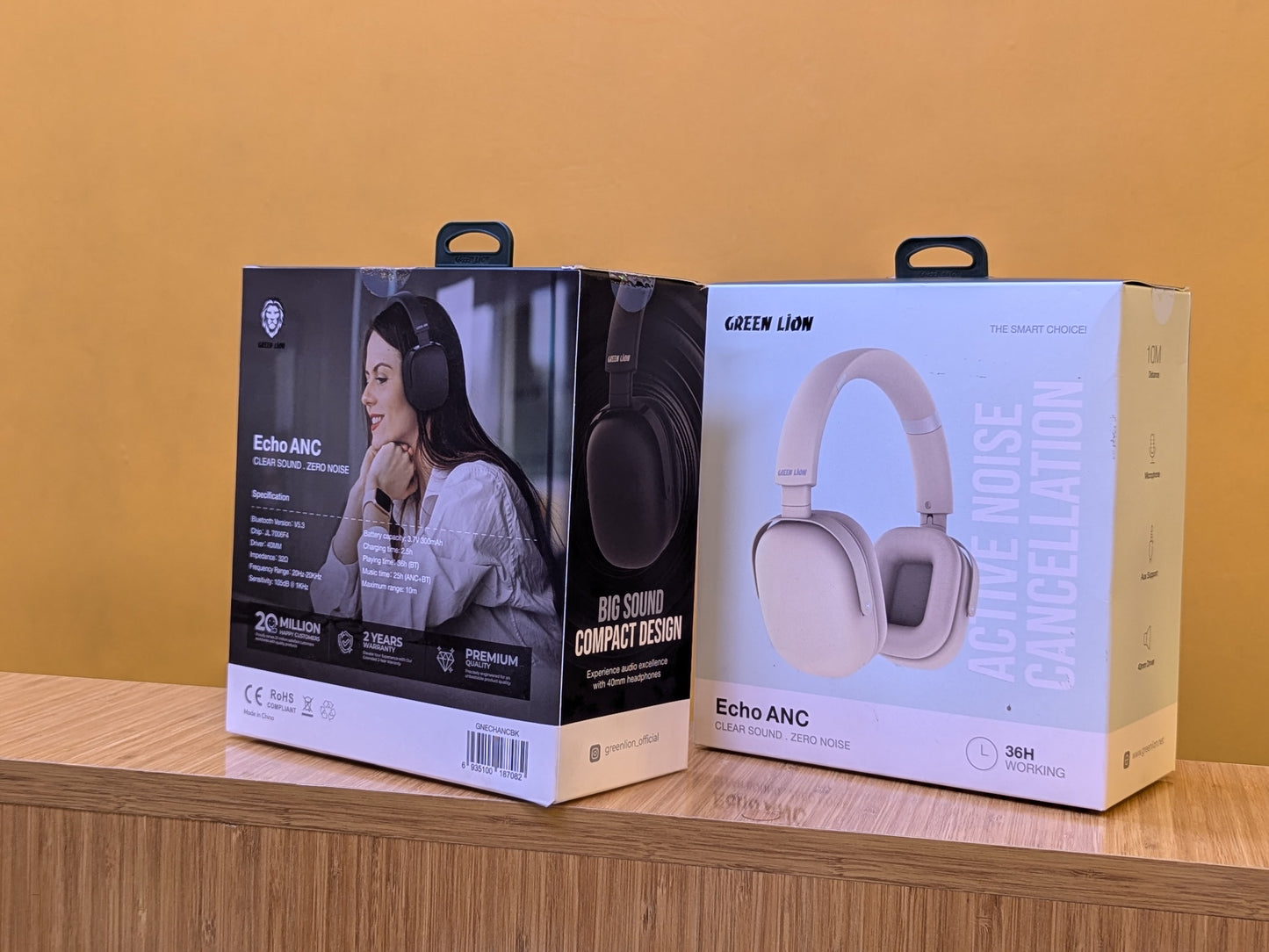 Green Lion bluetooth headphone Echo ANC, Clear Sound Zero Noise