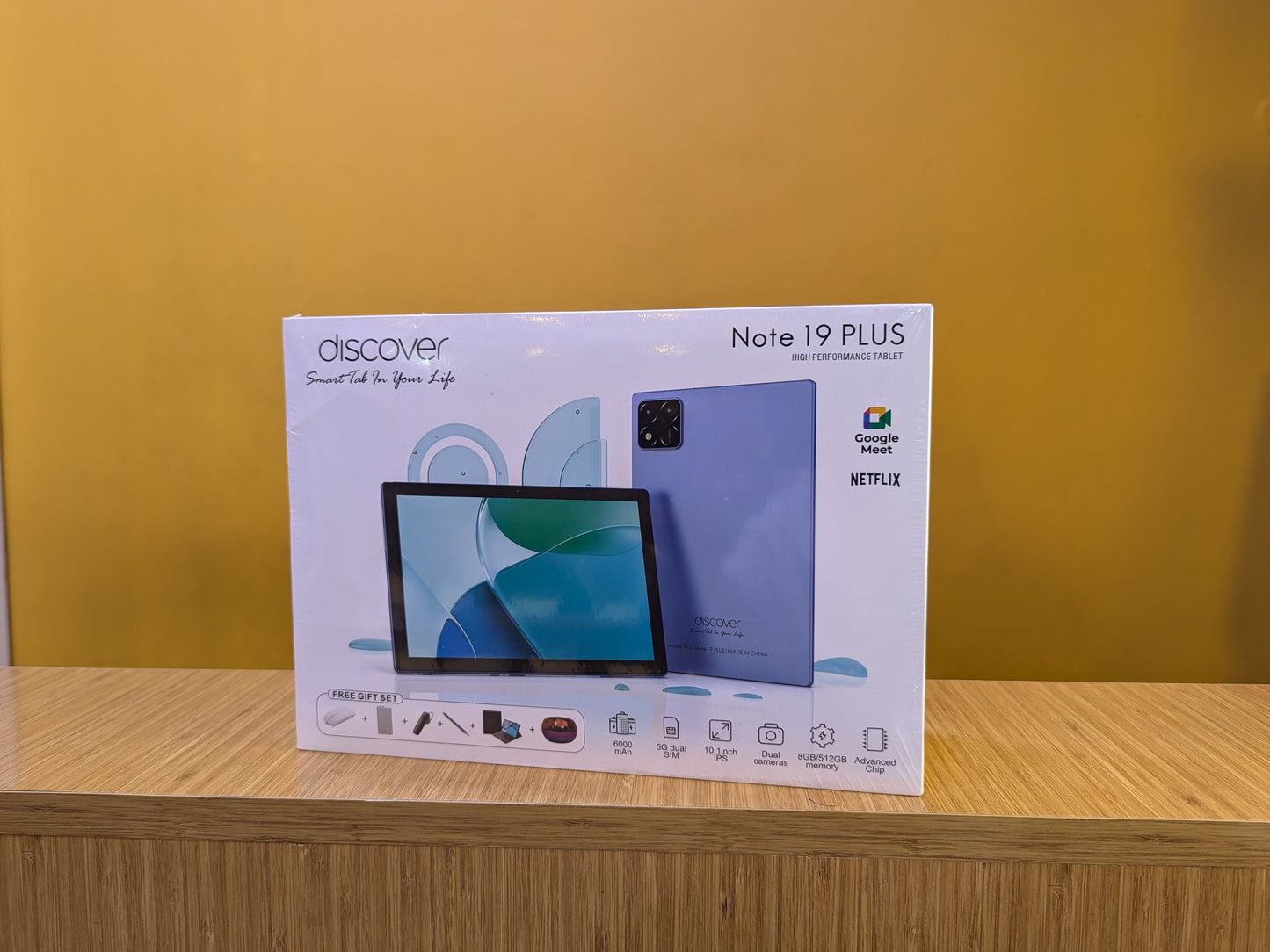 Discover Tablet Note 19 PLUS Ram 8gb Storage 512gb 5G Dual Sim Battery 6000mAh 10.1 inches