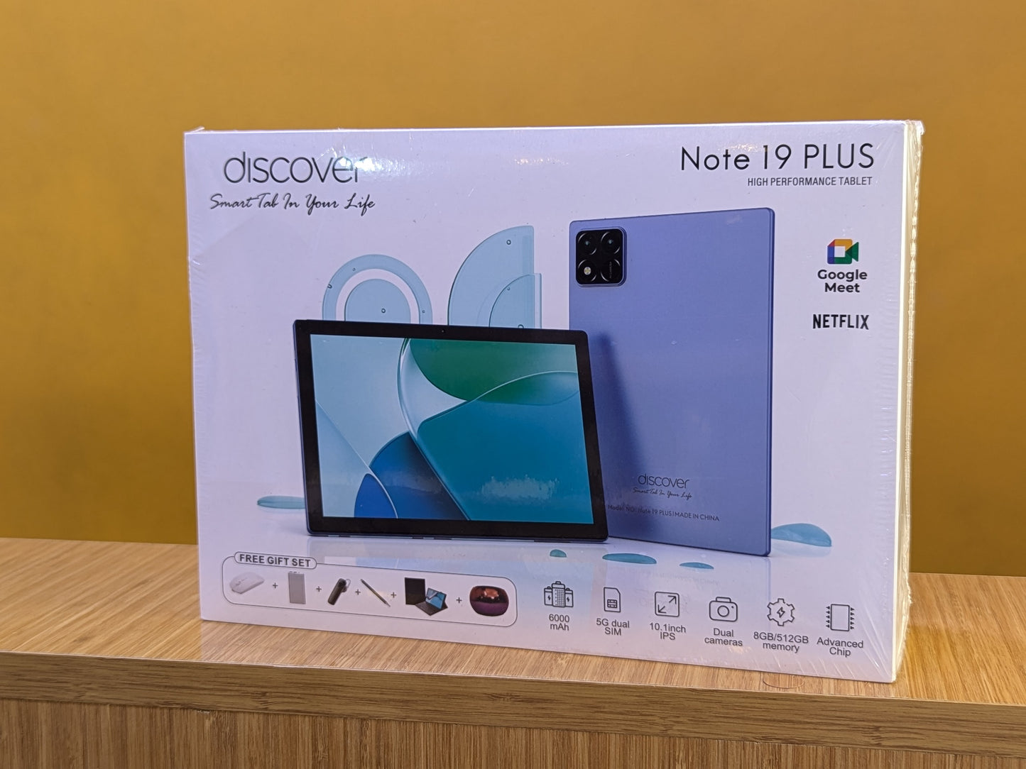 Discover Tablet Note 19 PLUS Ram 8gb Storage 512gb 5G Dual Sim Battery 6000mAh 10.1 inches