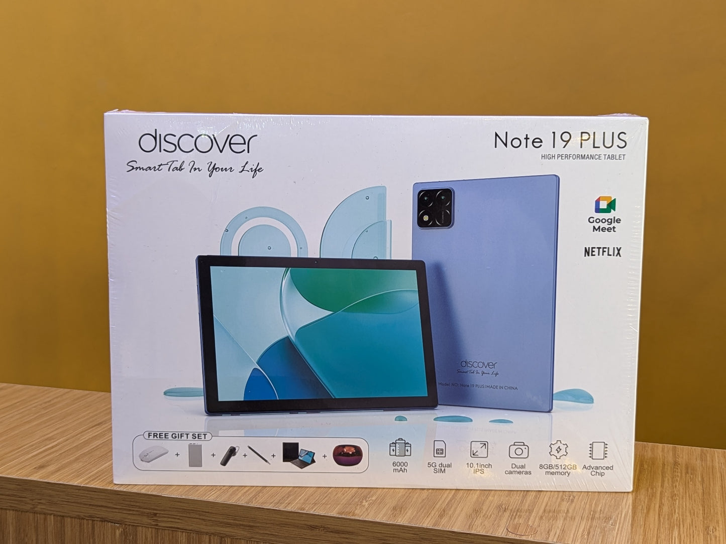 Discover Tablet Note 19 PLUS Ram 8gb Storage 512gb 5G Dual Sim Battery 6000mAh 10.1 inches