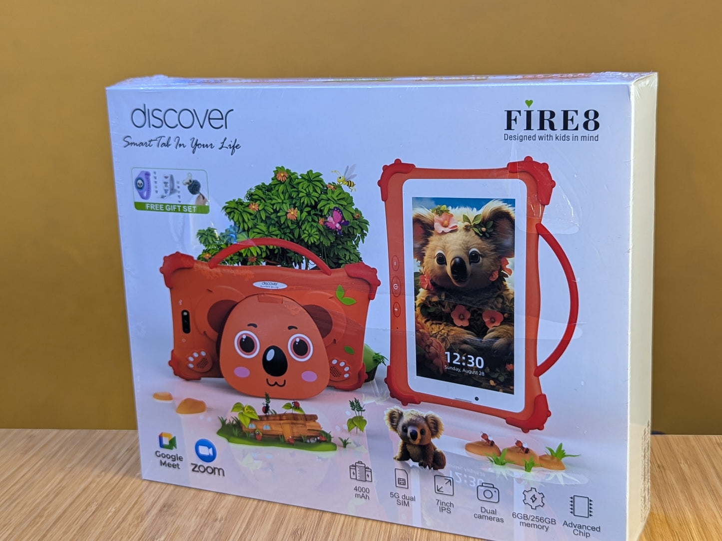 Discover Fire 8 Kids Tablet Ram 6gb Storage 256gb Battery 4000mAh, Network 5G dual Sim Screen Size 7 inches