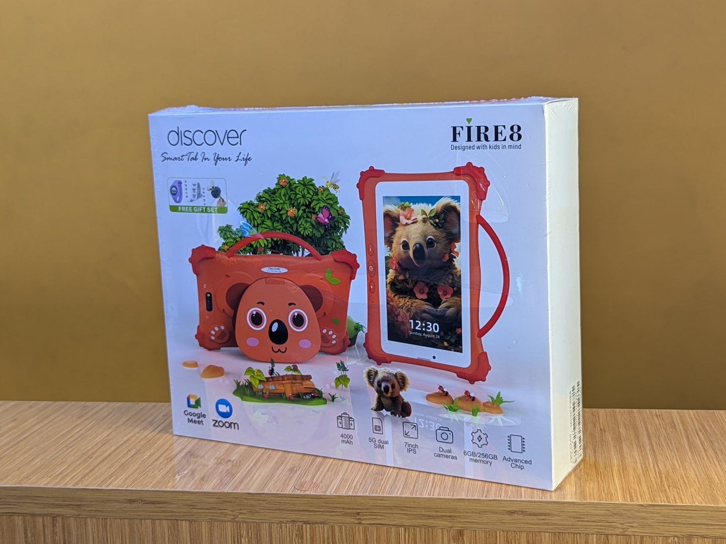 Discover Fire 8 Kids Tablet Ram 6gb Storage 256gb Battery 4000mAh, Network 5G dual Sim Screen Size 7 inches