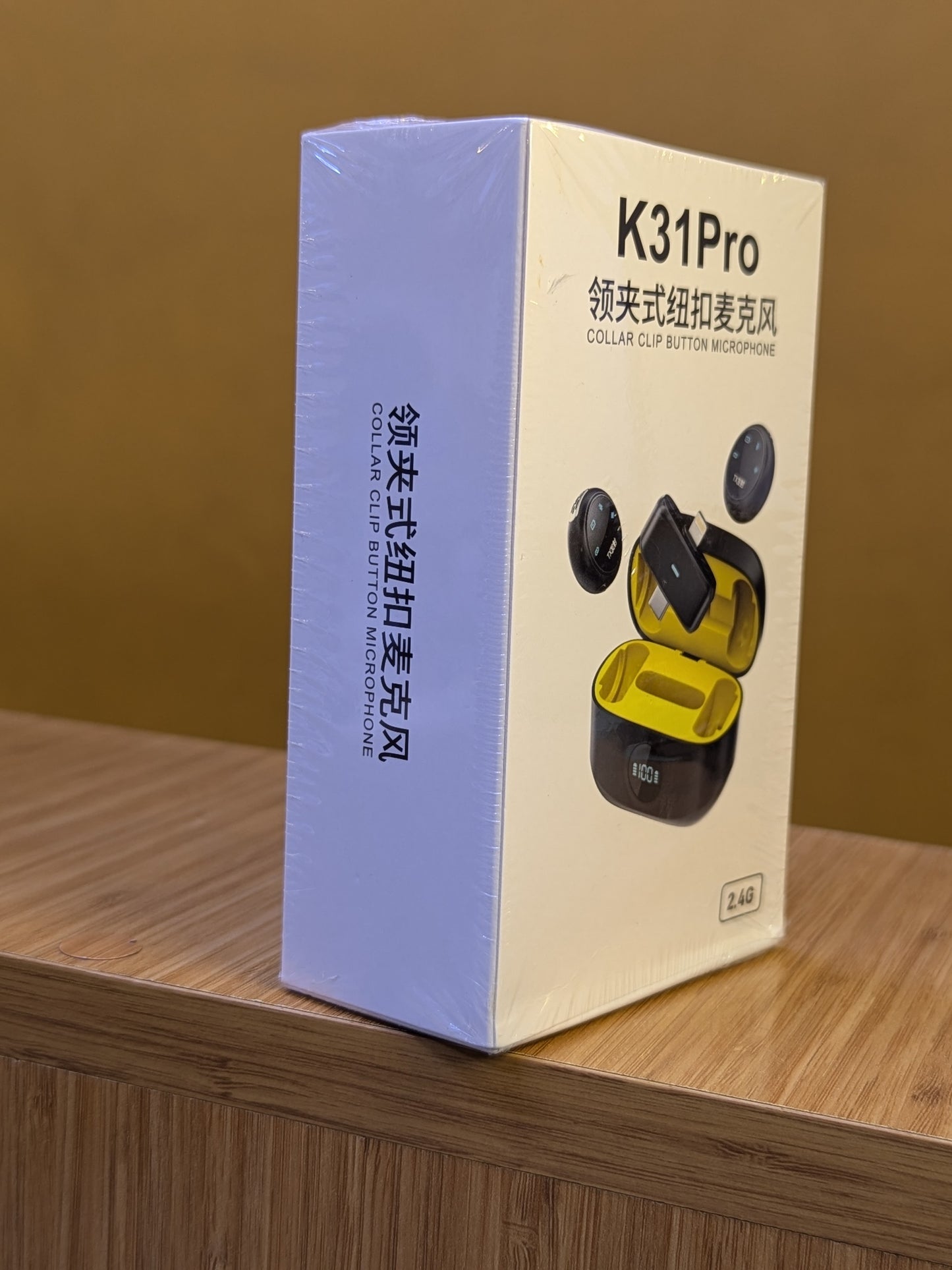 K 31 Pro Collar Clip Button Microphone