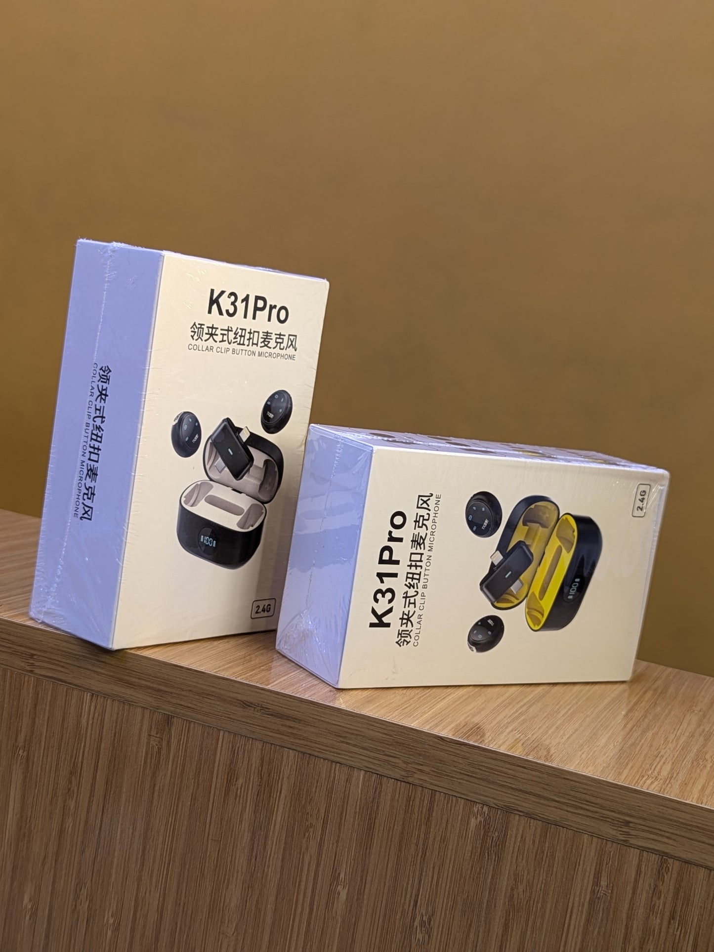 K 31 Pro Collar Clip Button Microphone