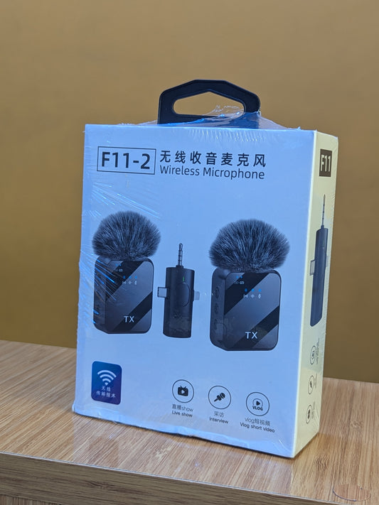 Wireless Microphone F11-2 Dual mic