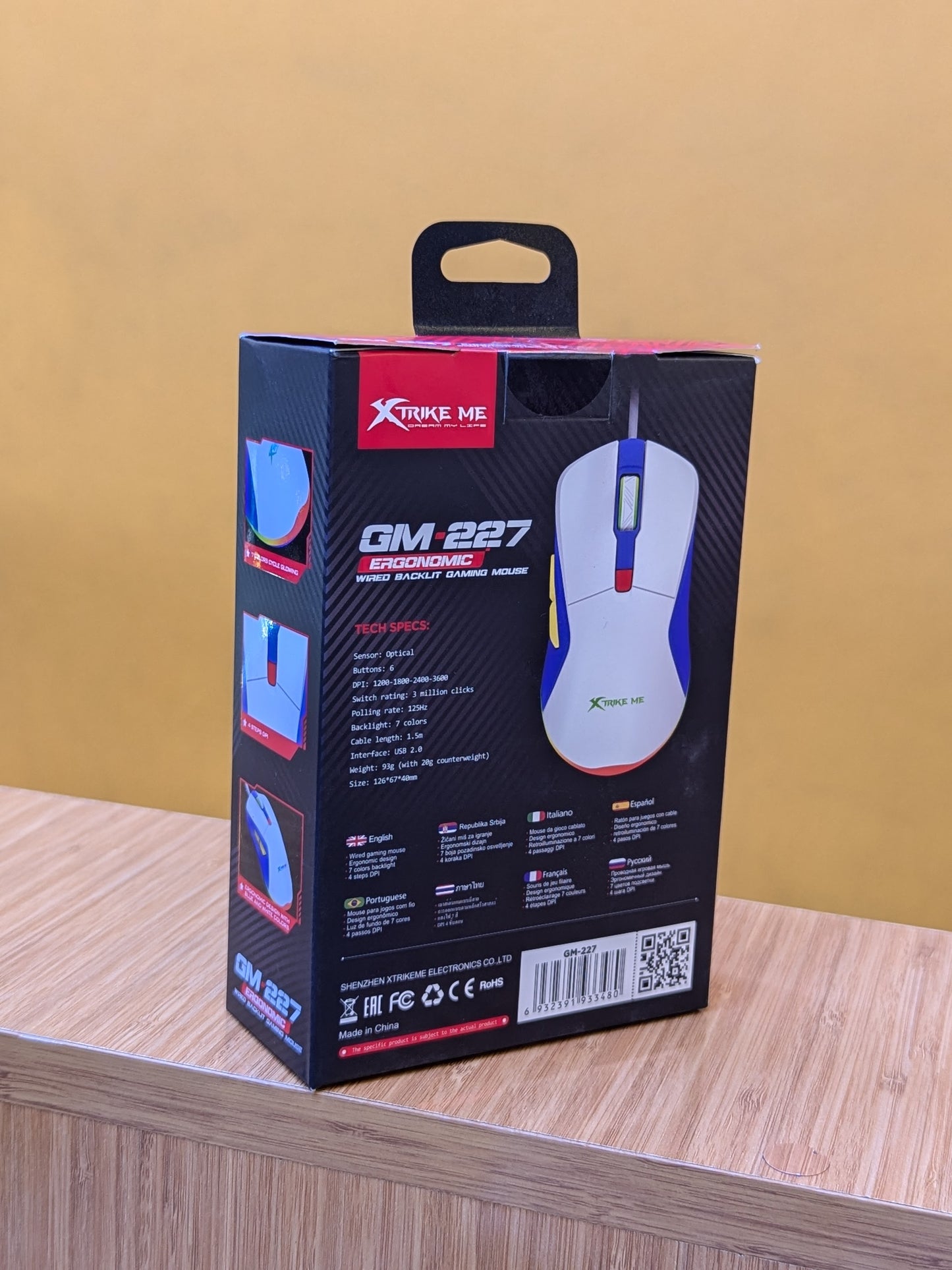 ERGONOMIC Wired Backlight Gaming mouse GM 227