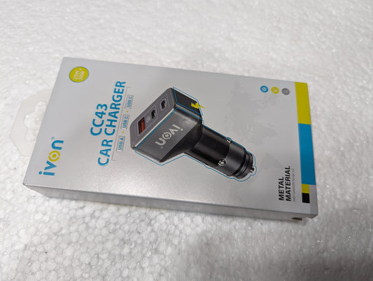 CC43 Car Fast Charger PD+QC3.0 (45W)