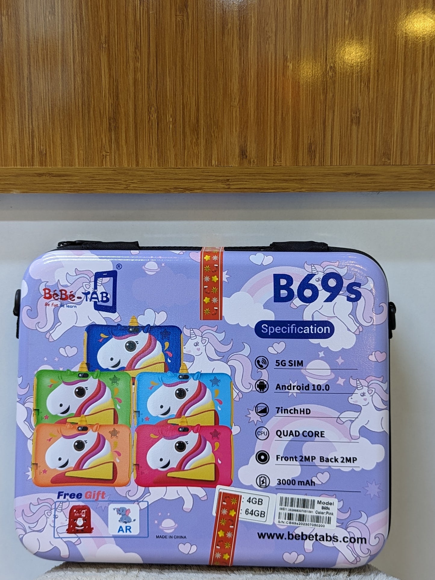 BeBe Tab B69s Ram 4GB Storage 64GB Support Sim Card and Wifi