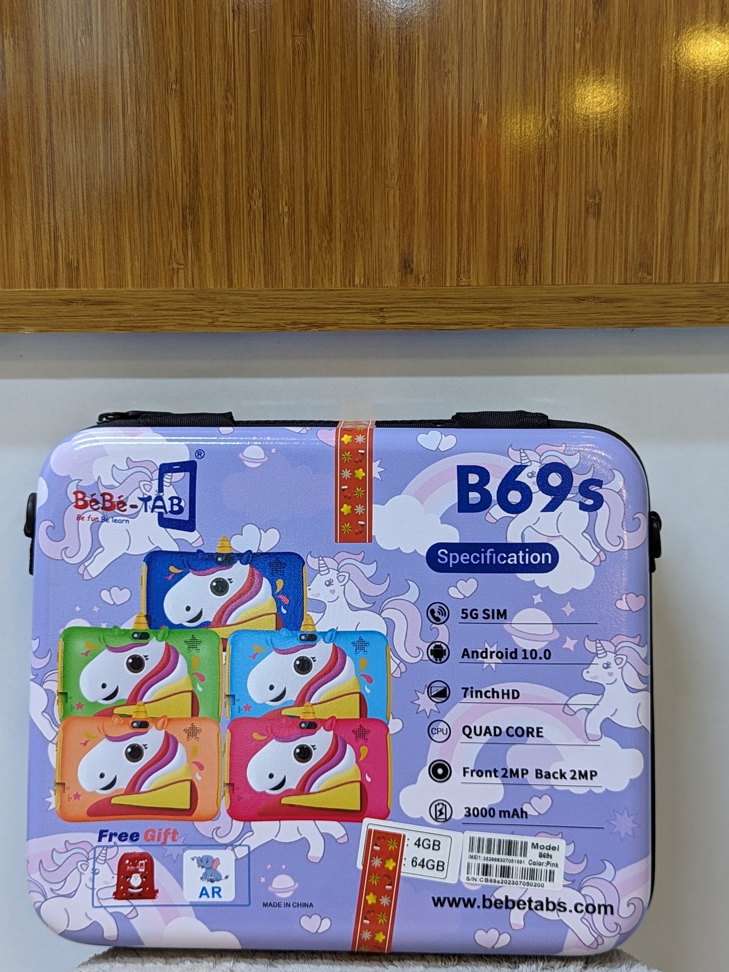 BeBe Tab B69s Ram 4GB Storage 64GB Support Sim Card and Wifi