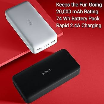 Original (MI)Redmi: Power Bank 20000mAh; power 18W Fast charging