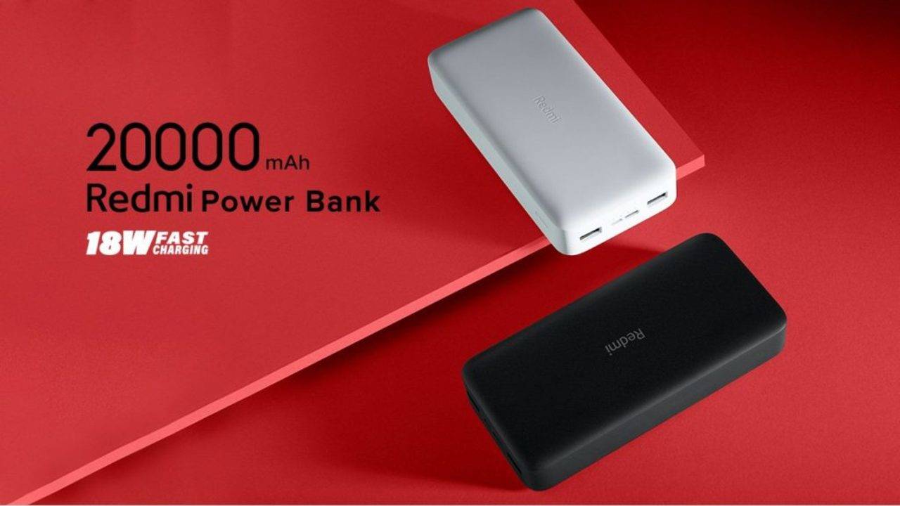 Original (MI)Redmi: Power Bank 20000mAh; power 18W Fast charging