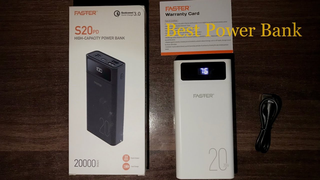 Power Bank Faster: S20PD