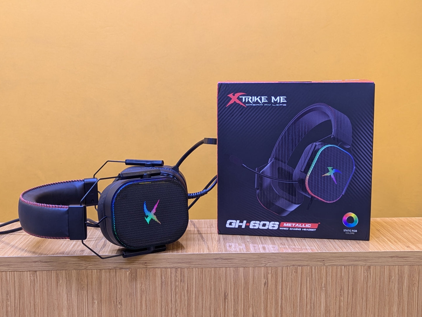 EXTRIKE ME Metalic wired Gaming Headset GH-606