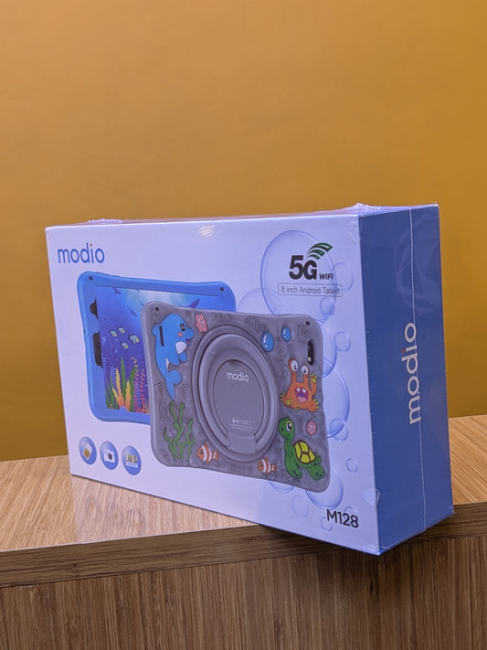 Modio Kids Tablet M128 Ram 6GB Storage 256gb 5G Sim Card Screen Size 8 inches