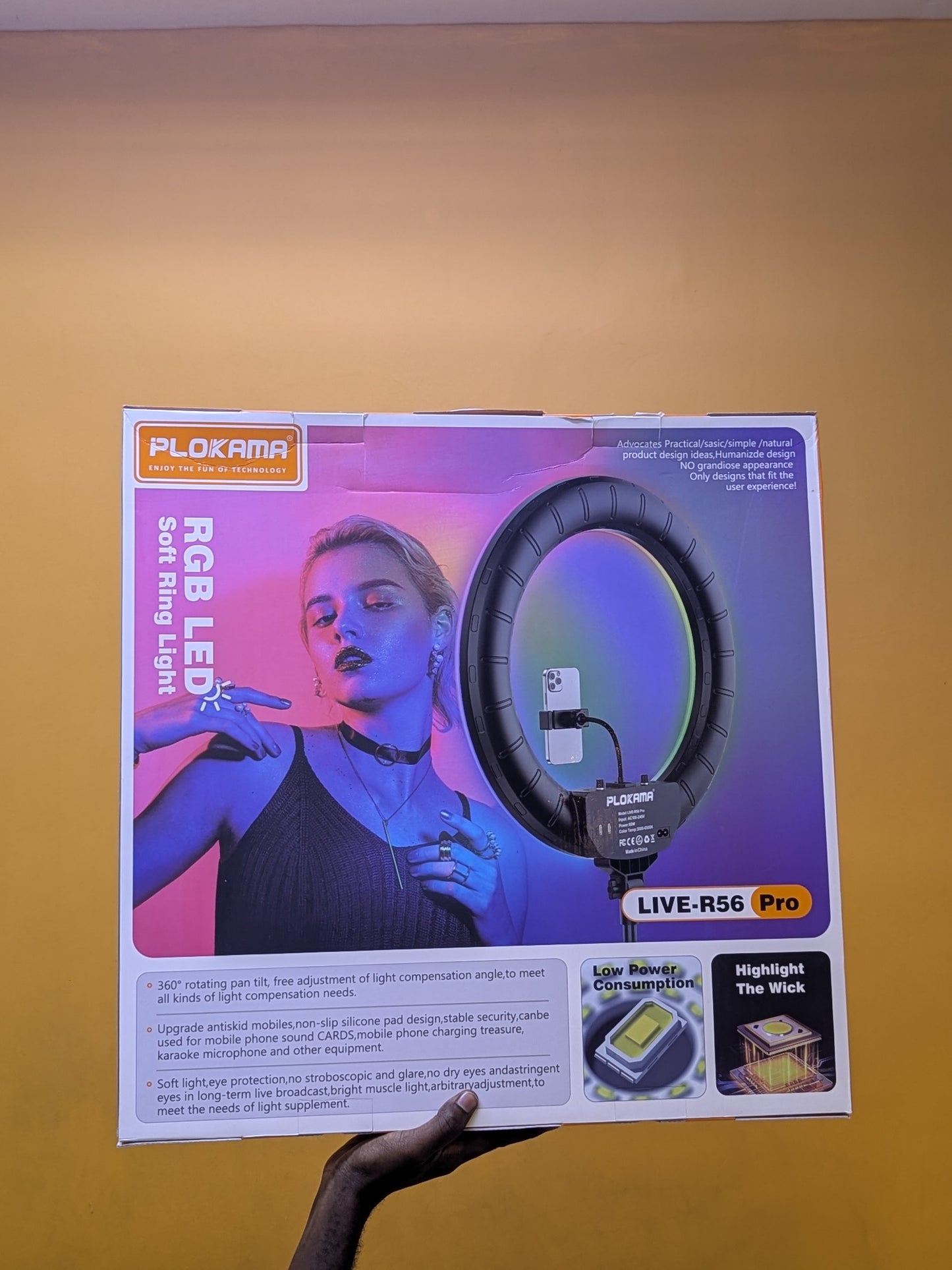 Soft Ring Light RBG LED Live-R56 Pro