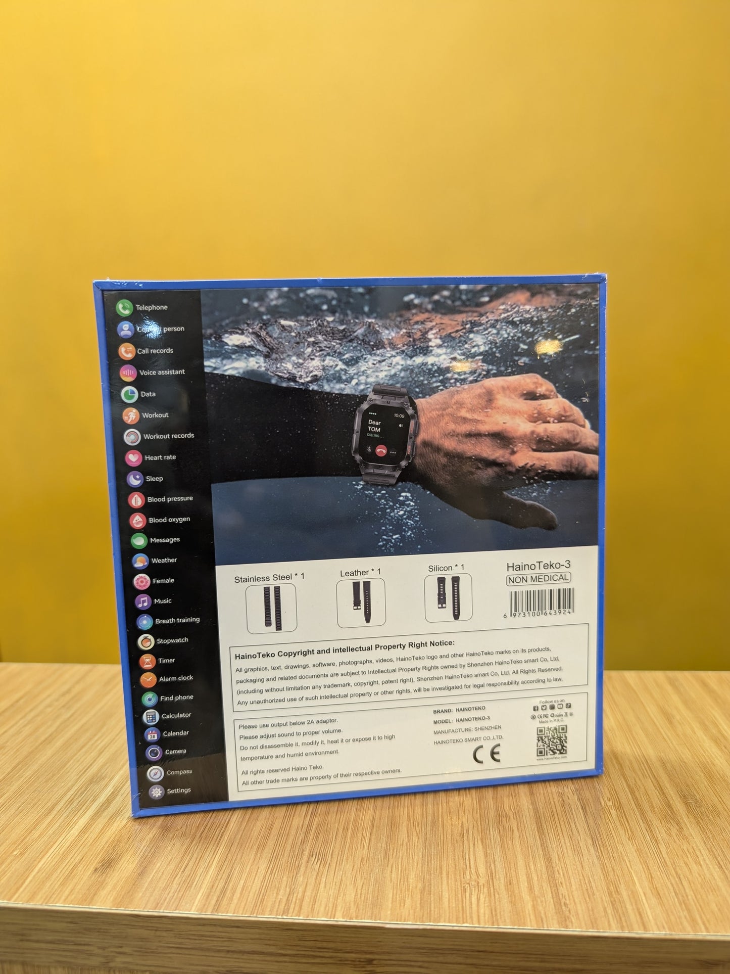 HainoTeko SmartWatch (Waterptroof), AMOLED