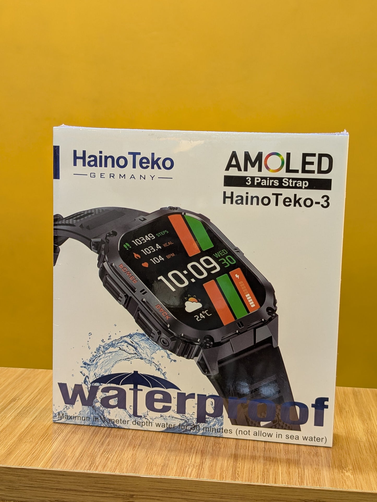 HainoTeko SmartWatch (Waterptroof), AMOLED