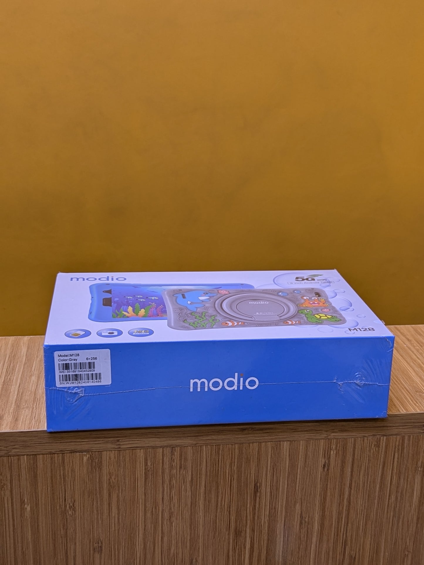 modio kids Tablet M128 Ram 6GB Storage 256gb 5G sim card Screen Size 8"
