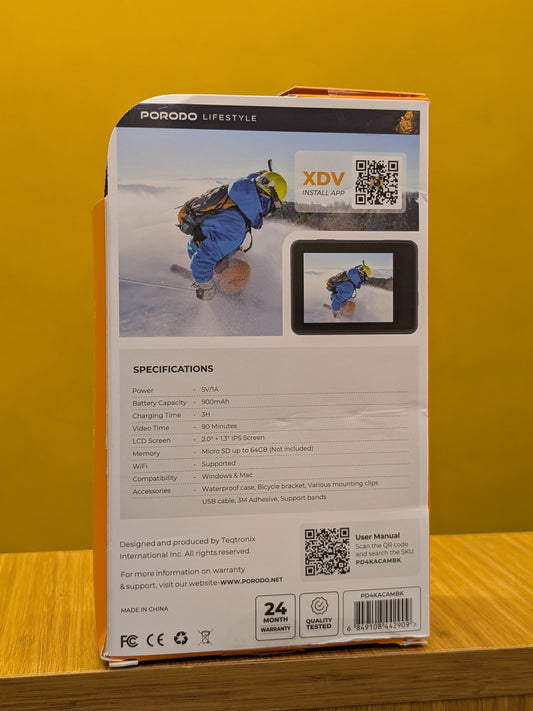 PORODO Action Camera