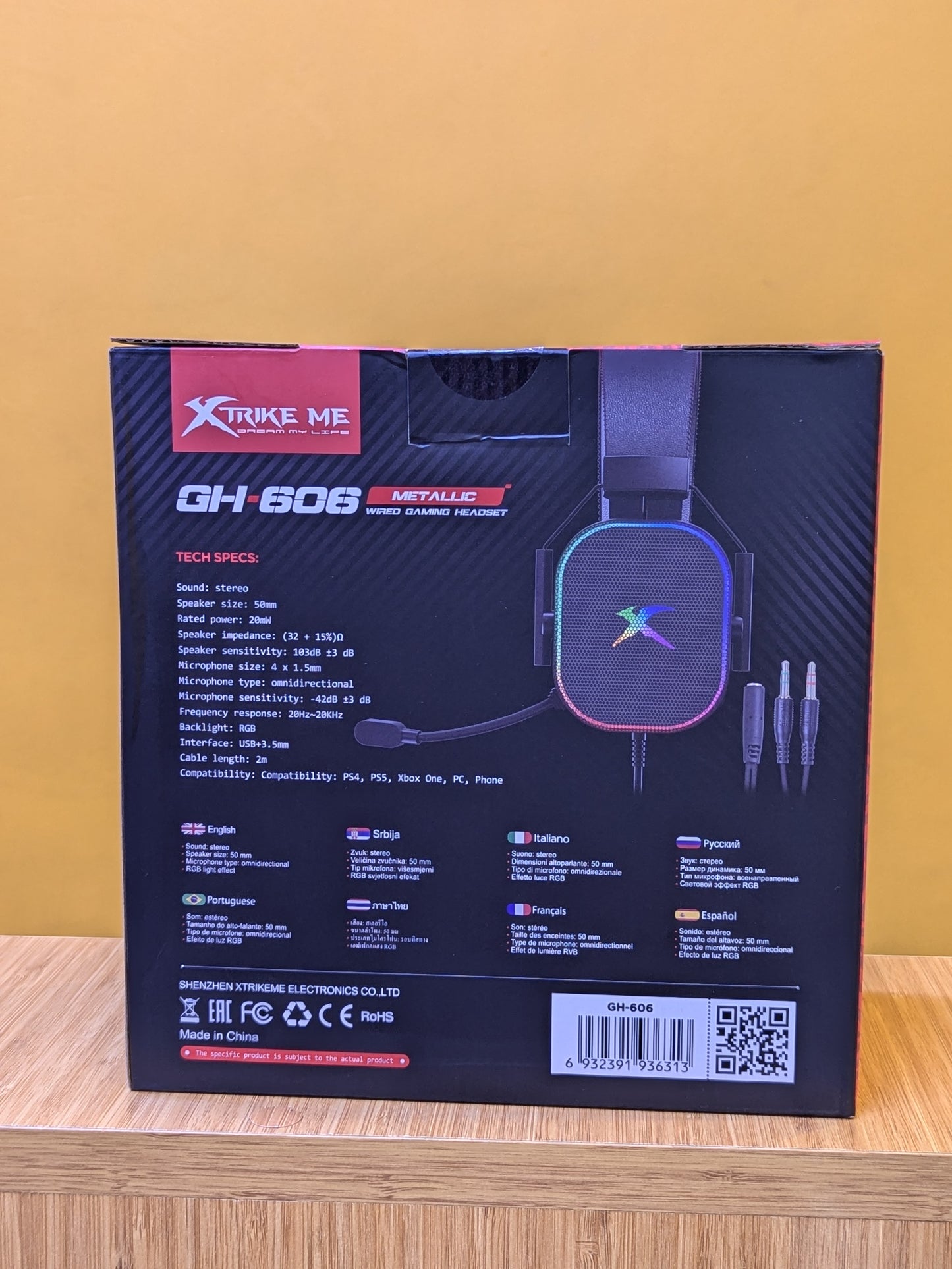 EXTRIKE ME Metalic wired Gaming Headset GH-606