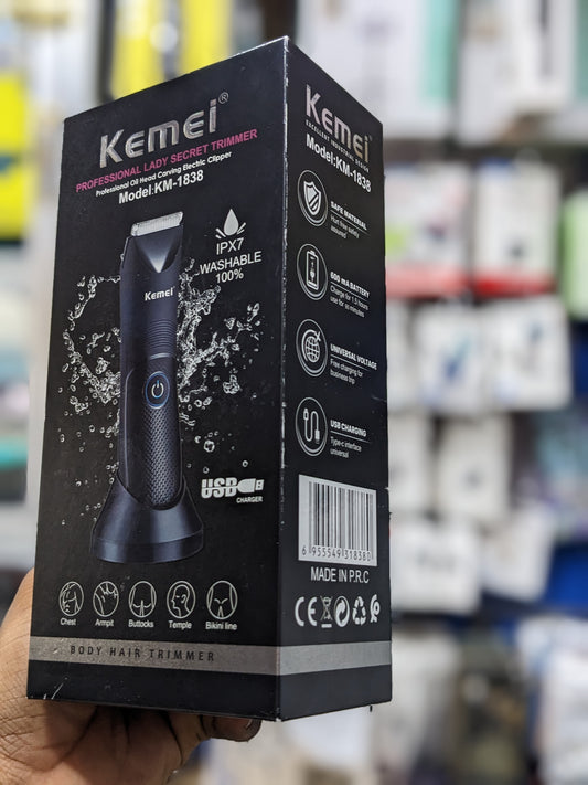 Professional Lady Secret Trimmer High Battery capacity, USB charging, Safe Materials, Washable.