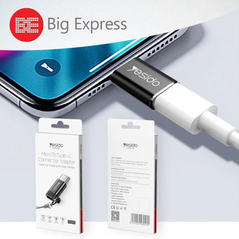 Micro to Type-C Connector- Yesido™