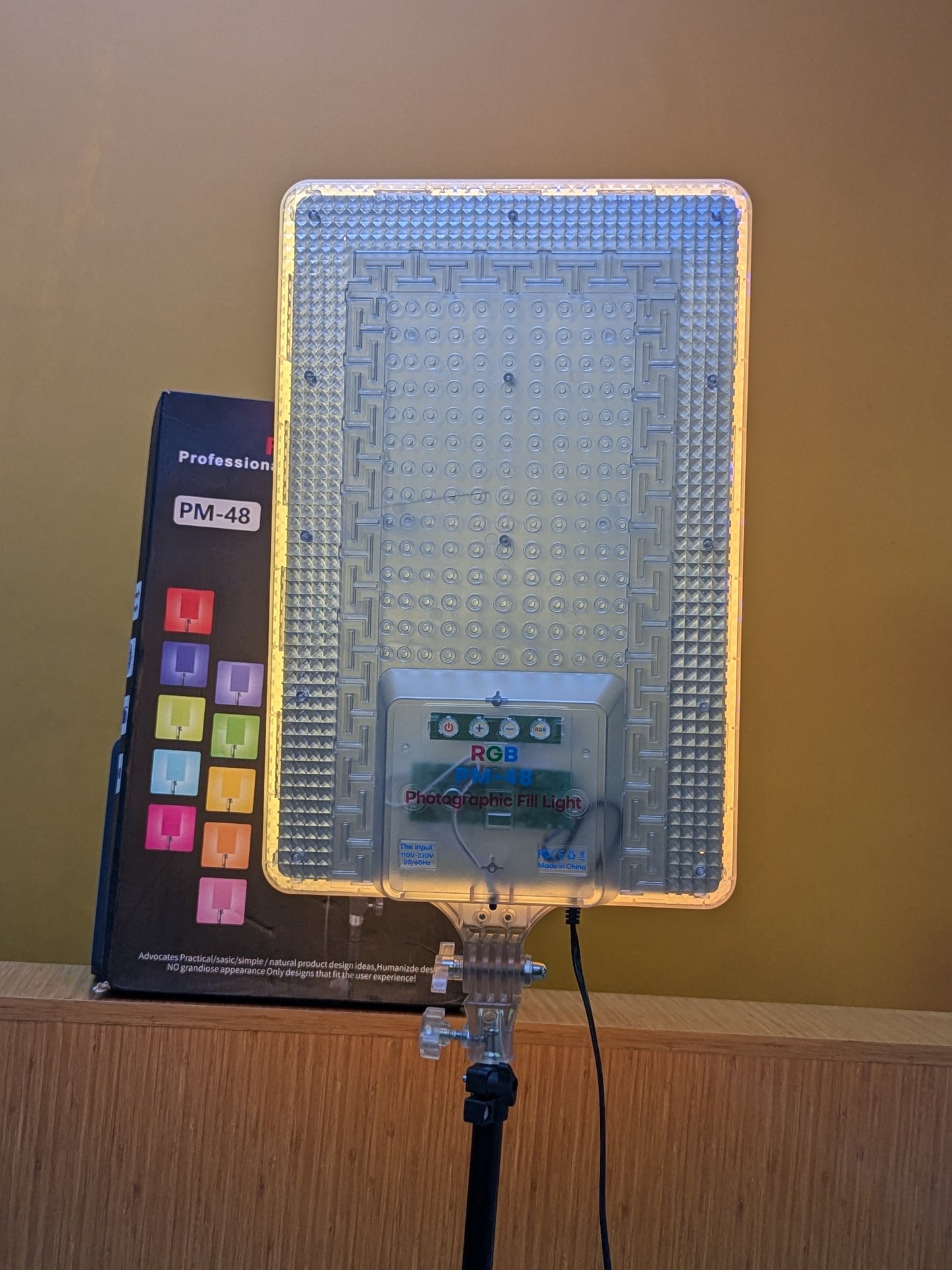 Professional photography Fill Light, RBG  LED,  PM-48