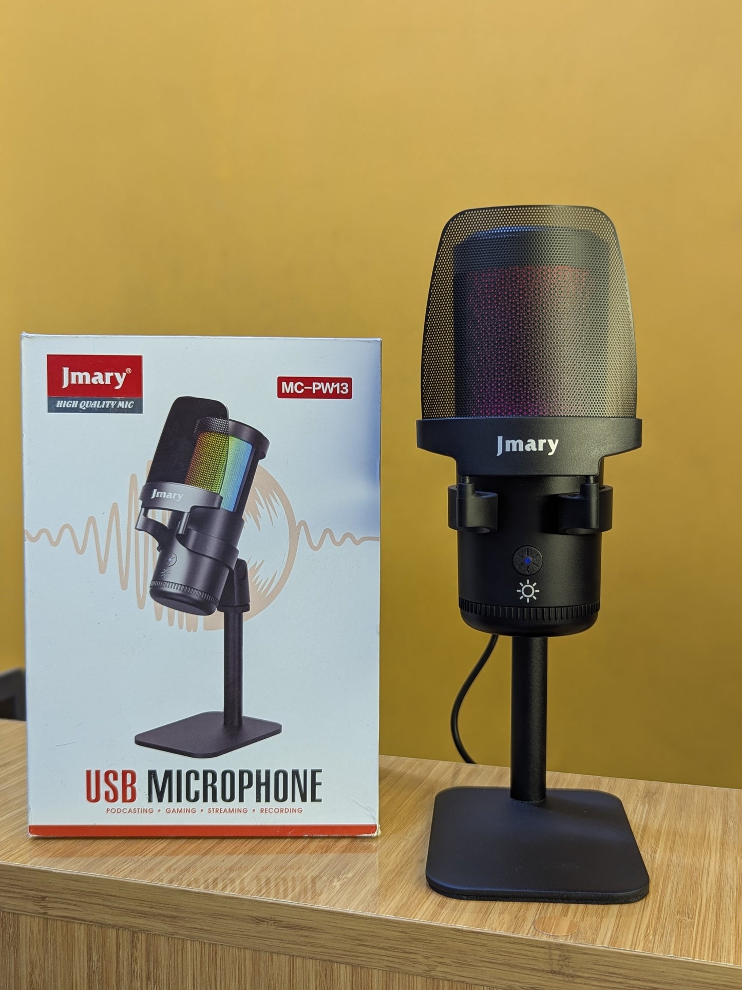 Jmary Usb Microphone MC-PW13 (podcast mic,gaming mic,streaming mic and recording mic)