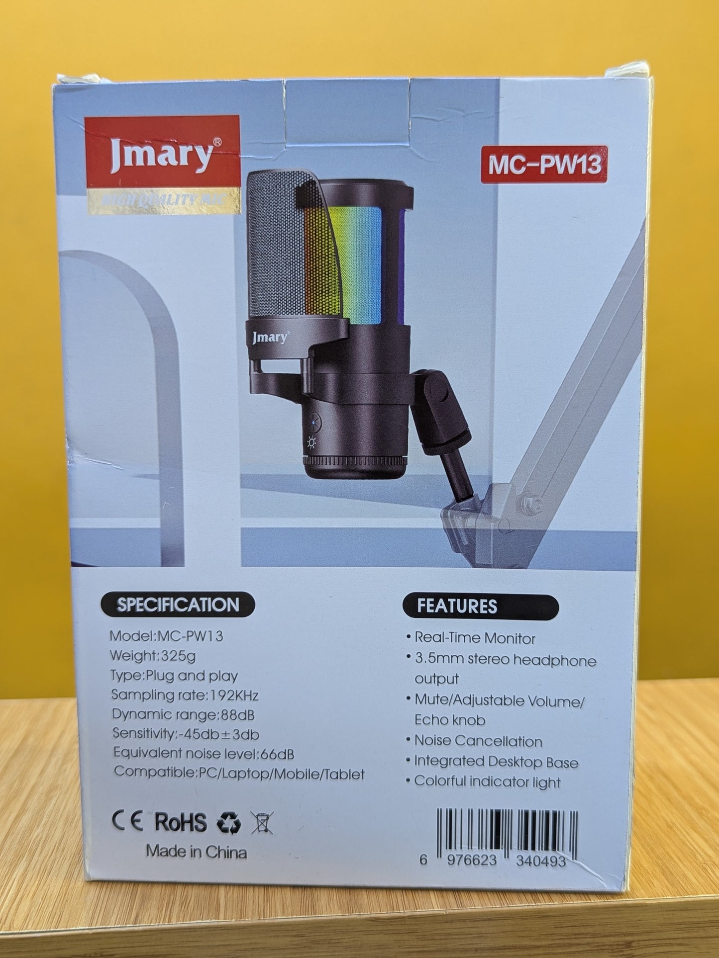 Jmary Usb Microphone MC-PW13 (podcast mic,gaming mic,streaming mic and recording mic)
