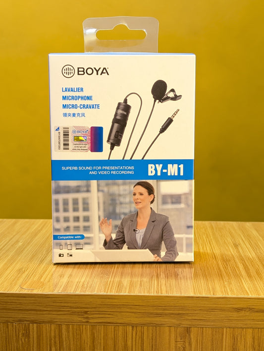 BOYA Wired  Microphone BY-M1: 5m length Lavalier Microphones