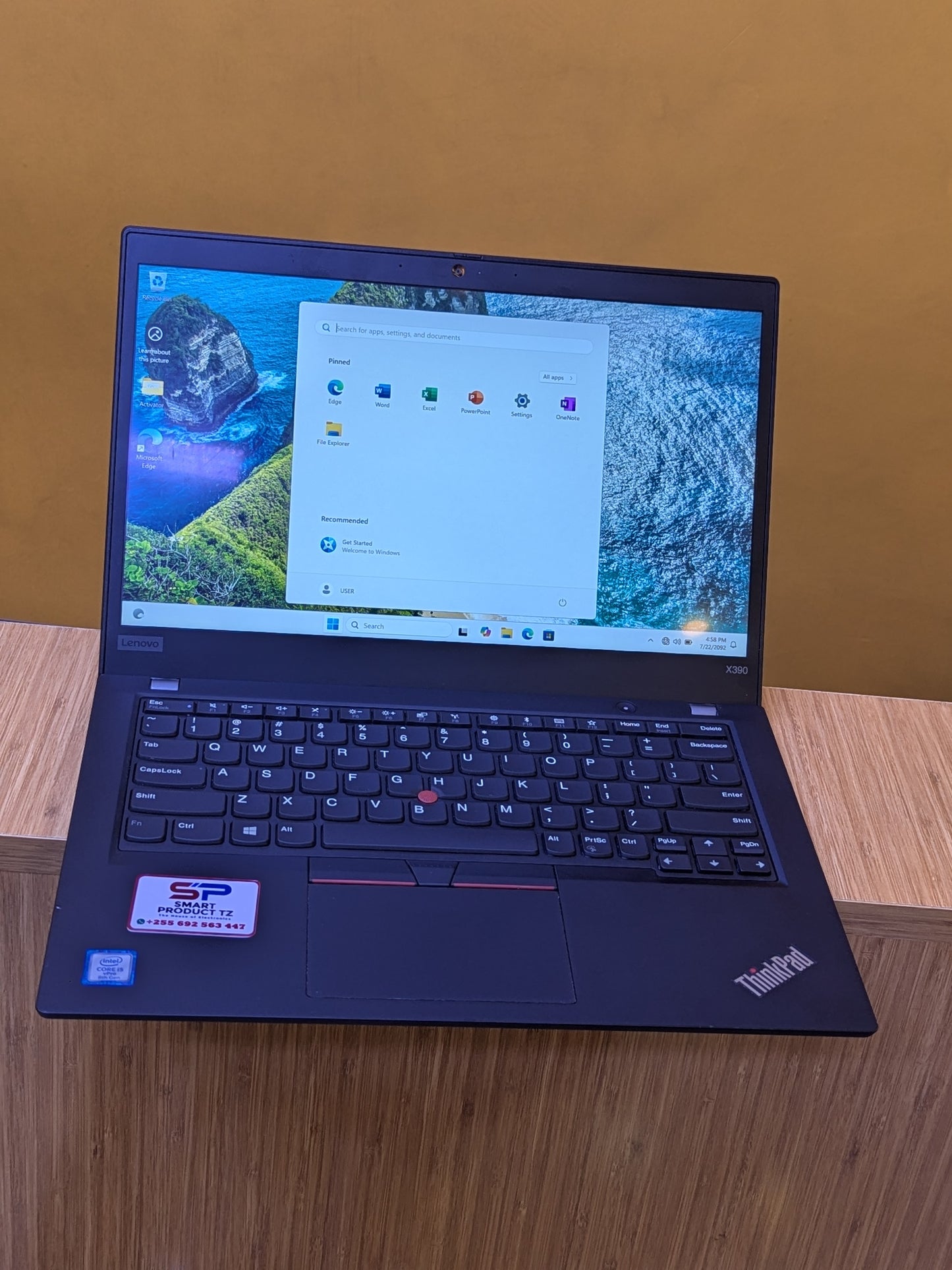 Lenovo thinkpad X390 Core i5 Ram 8GB SSD 256GB 8th Gen touchscreen.