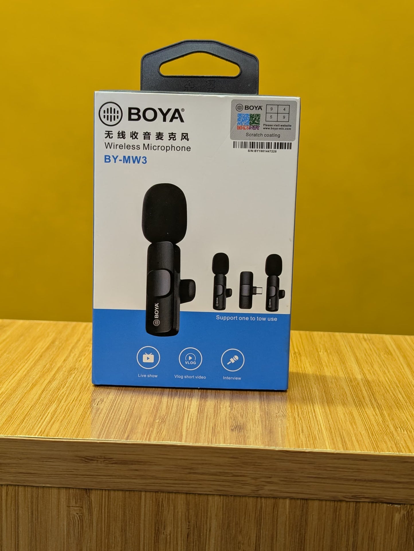 BOYA – DRAHTLOSES MIC BY-MW3