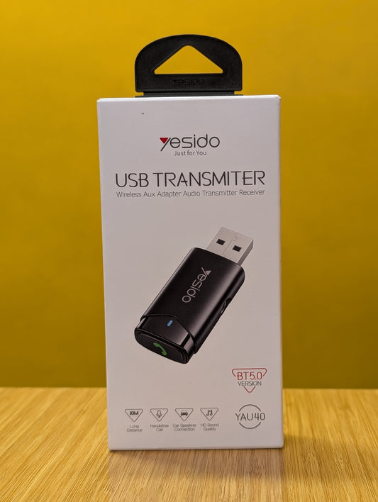 Yesido YAU40 USB Transmitter- Wireless Aux Adapter Audio Transmitter Receiver